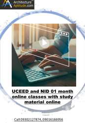Online 01 Month UCEEDNID Coaching Classes Only + STUDY MATERIAL IN PDF